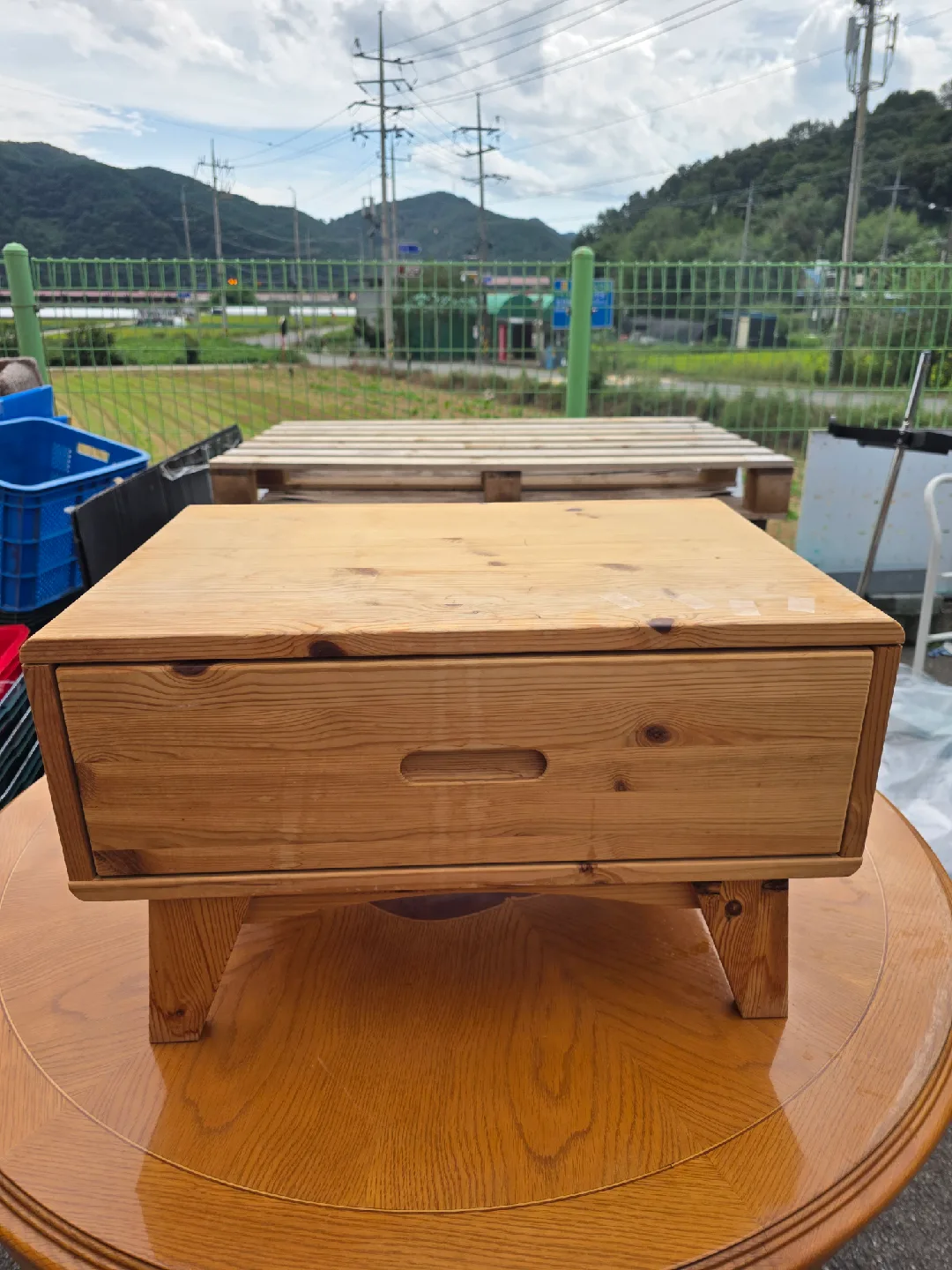 원목 협탁 서랍장