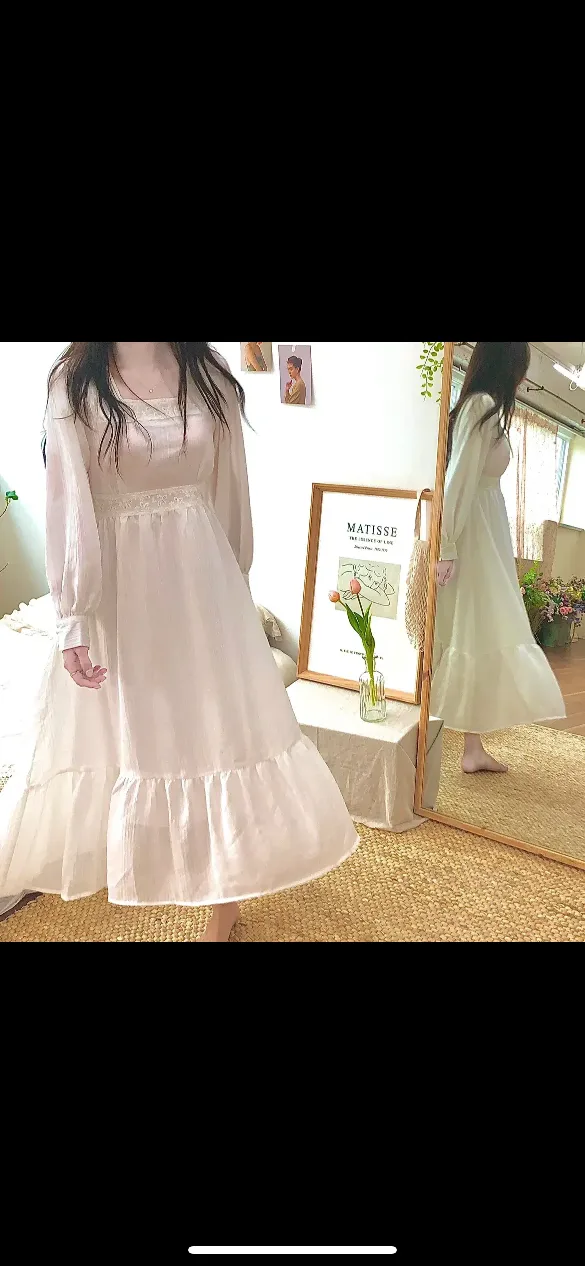 중고 S사이즈 공주 홈드레스 홈웨어 잠옷 인스타잠옷 파자마파티