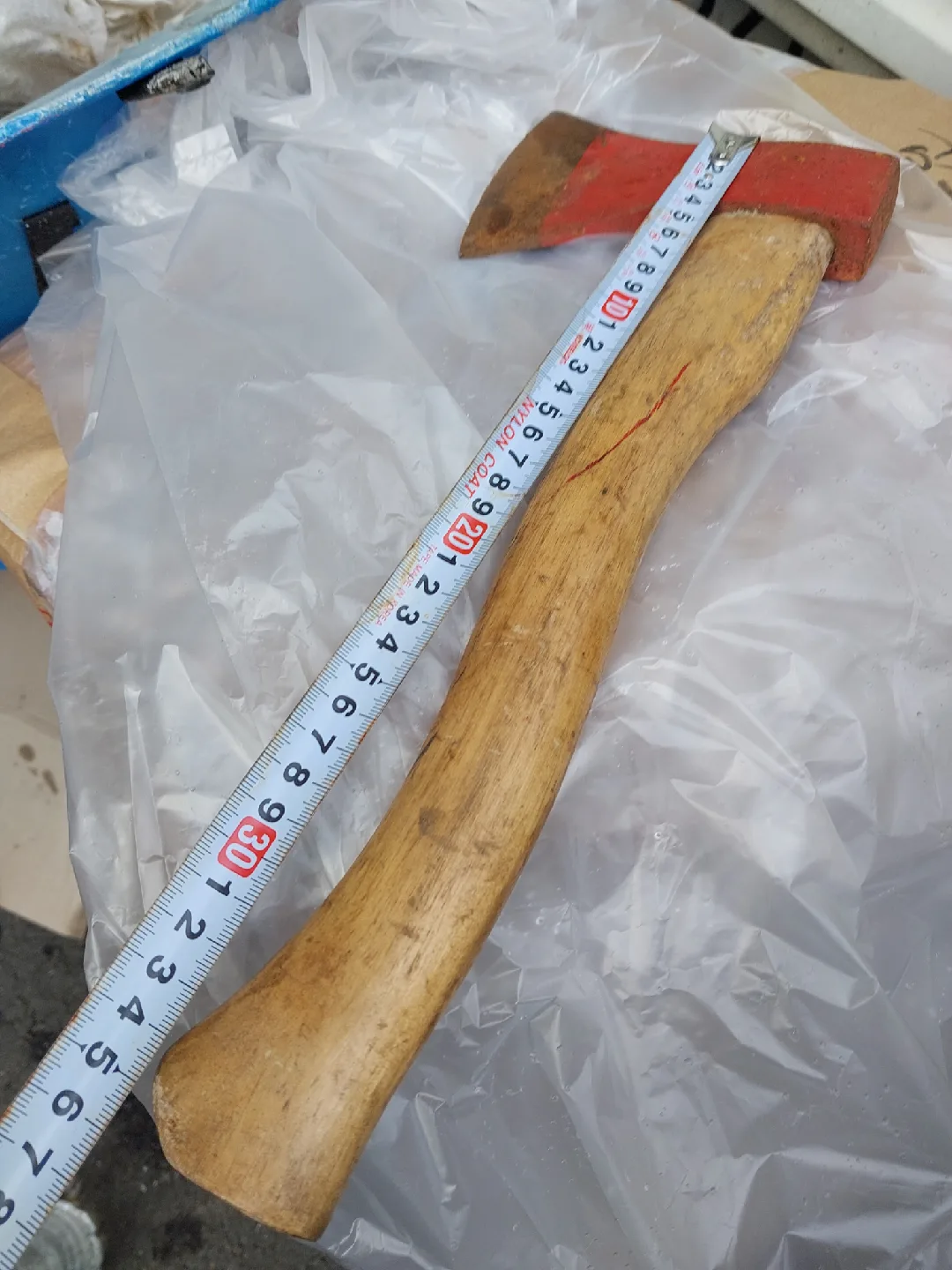 캠핑용품 튼튼하고 견고한 도끼 인테리어 소품 중고 손도끼 (35cm)