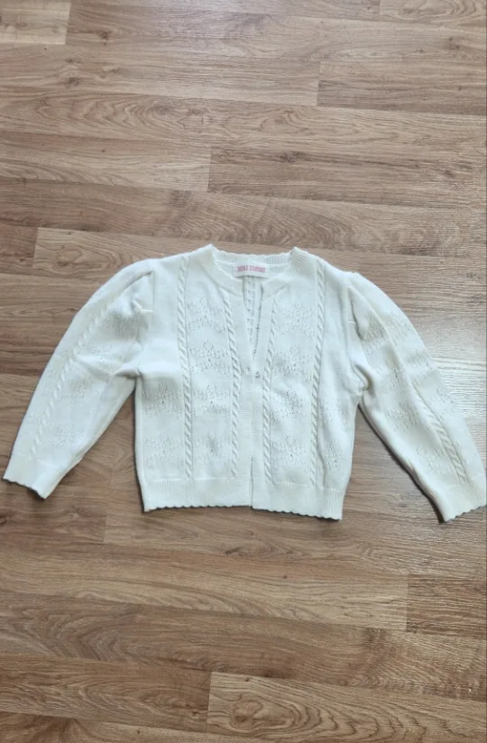 더블 스탠다드 니트 가디건