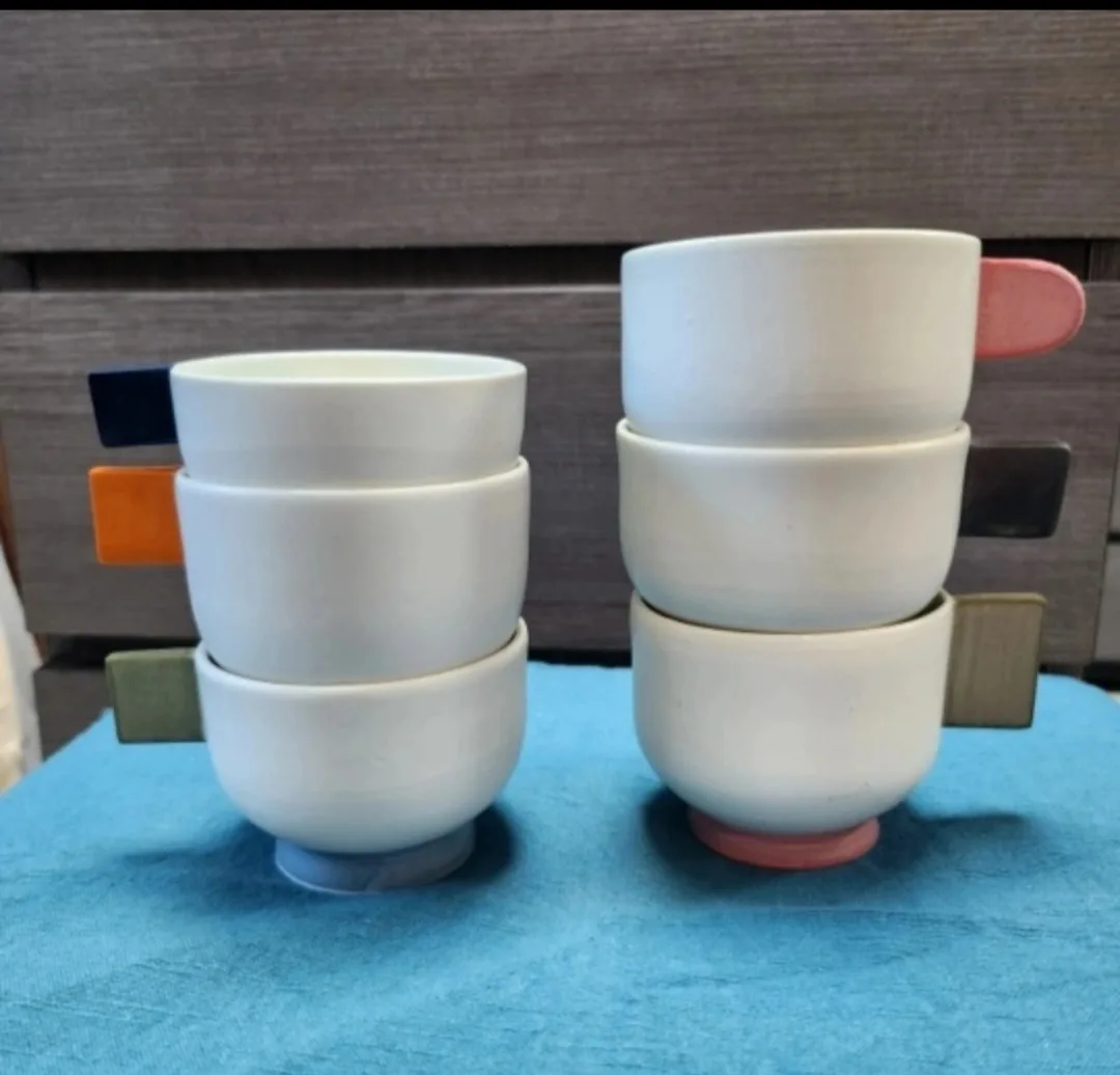 핸드메이드 도자기컵 6개 세트