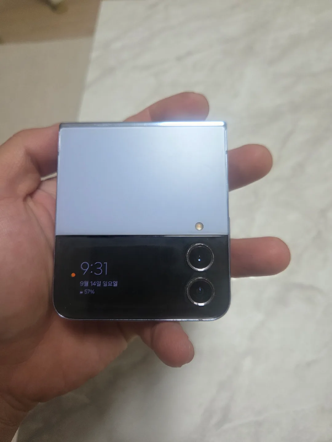 갤럭시 플립4 블루