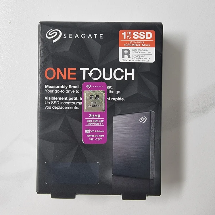(정가179,000원)씨게이트 One Touch SSD 1TB 미개봉(새상품)