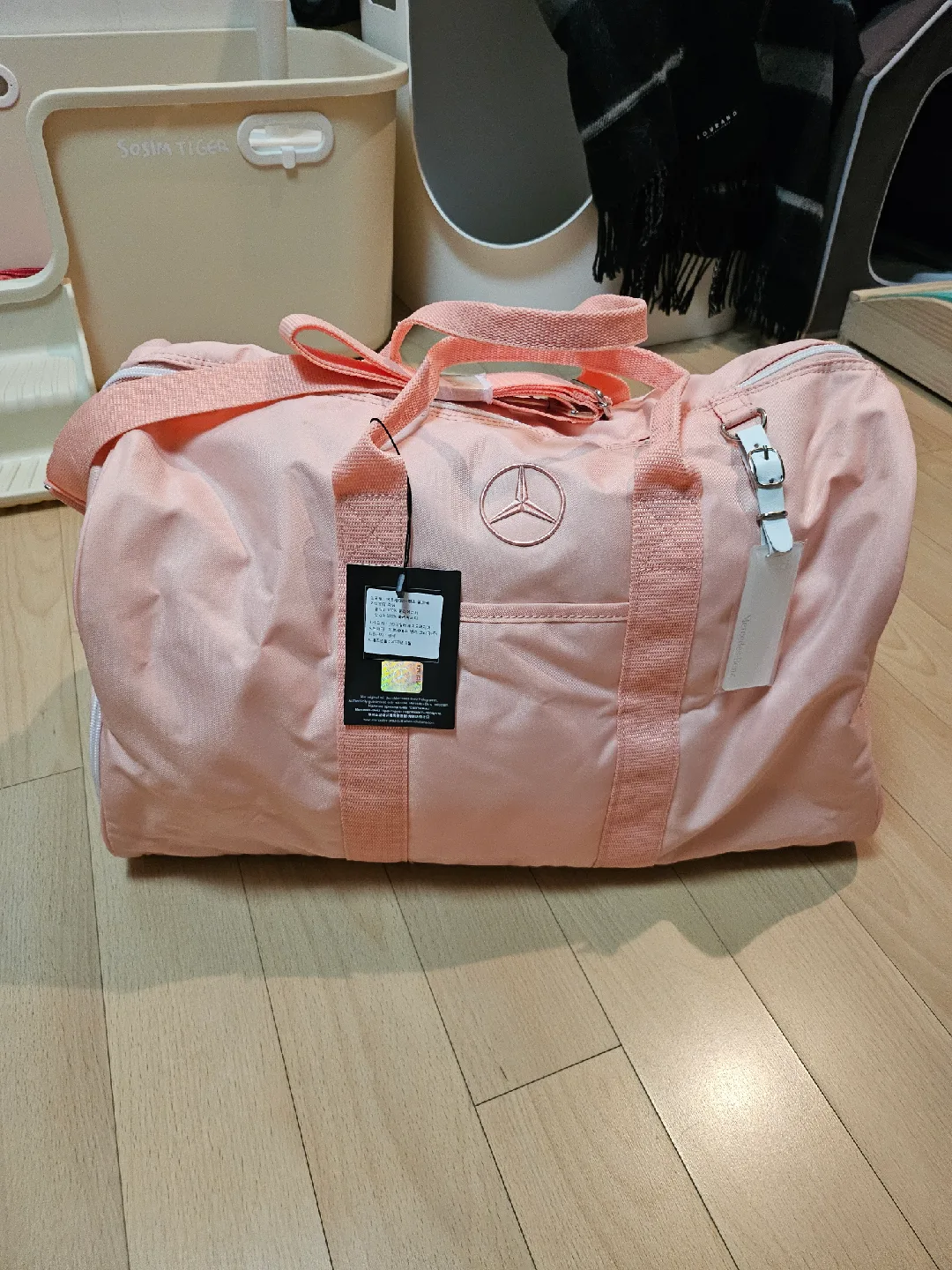 벤츠 테일러메이드 골프 보스턴백 코랄핑크 (새상품)