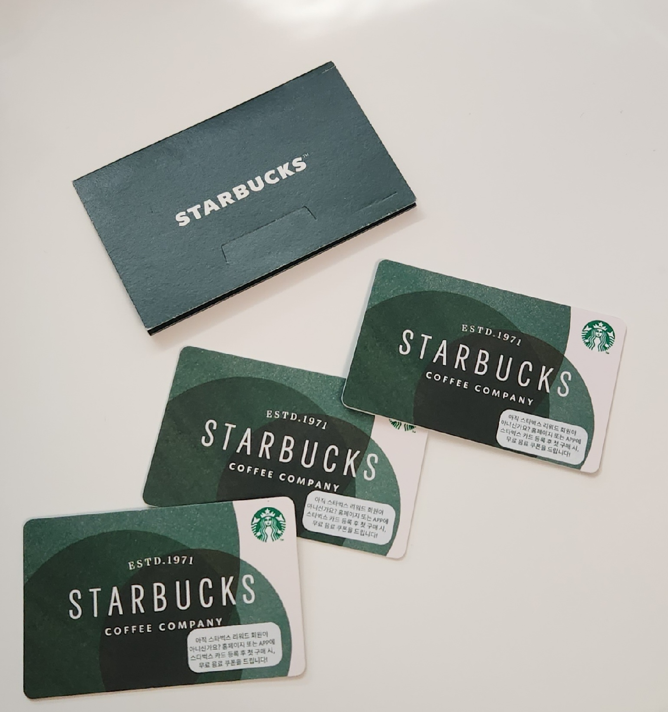 총 7만) 스타벅스 카드 기프티콘 상품권 5만원권 2만원권 아메리카노