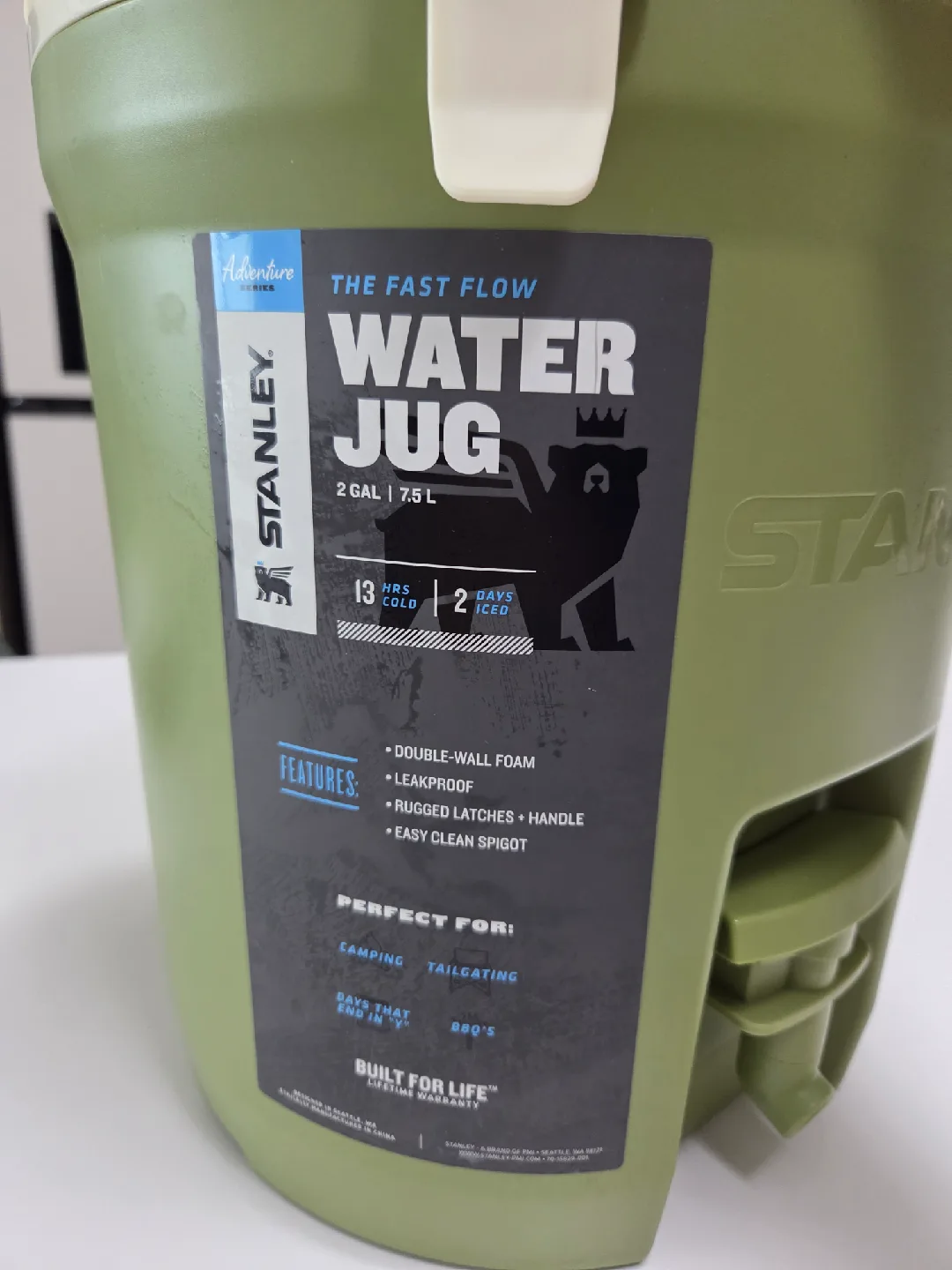 스텐리워터저그 7.5L 올리브그린