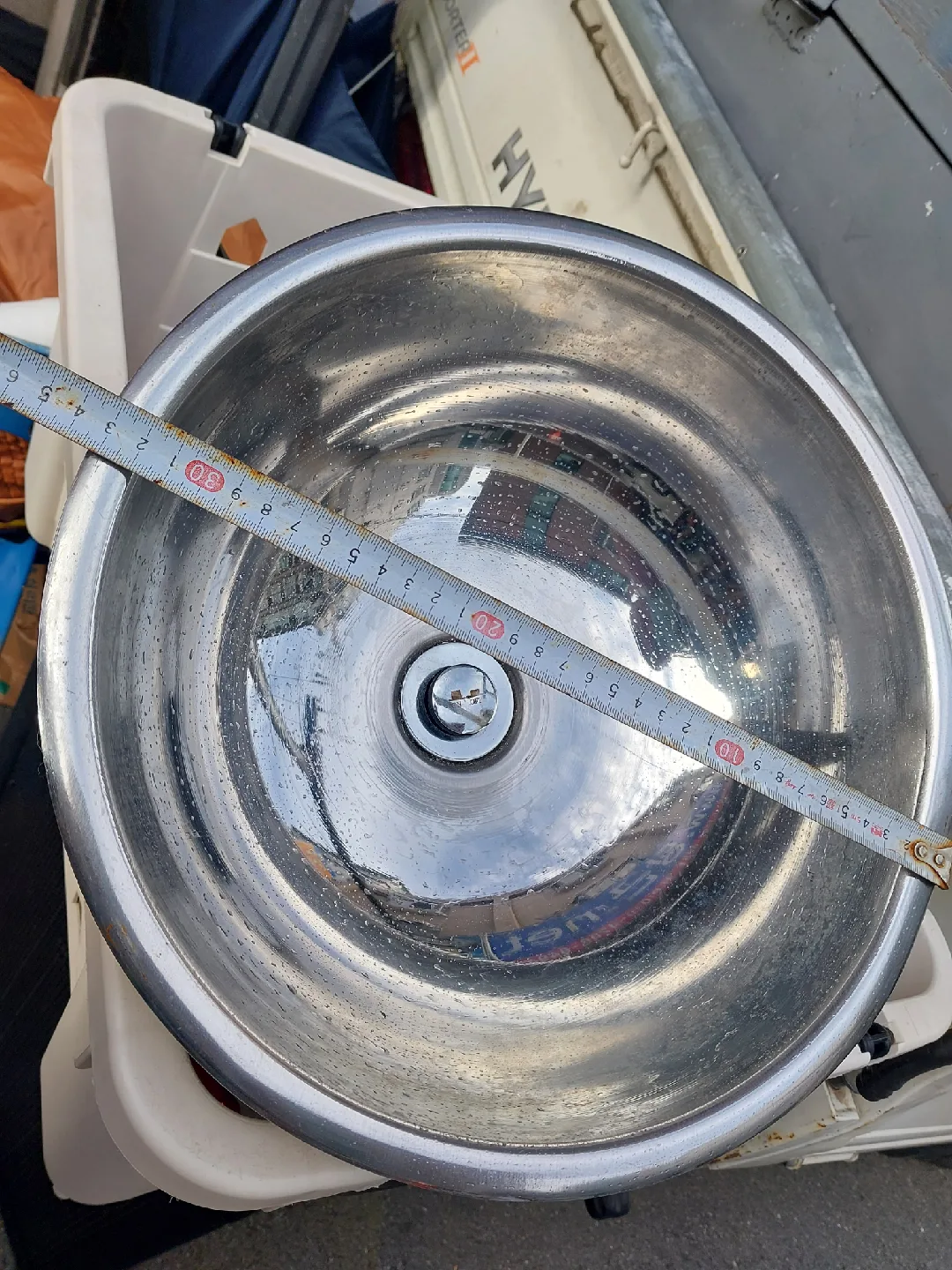 다용도 미니 씽크대 자작용 캠핑시 낚시 등산 차박에최고 중고 입니다 스텐 싱크볼 (30cm)