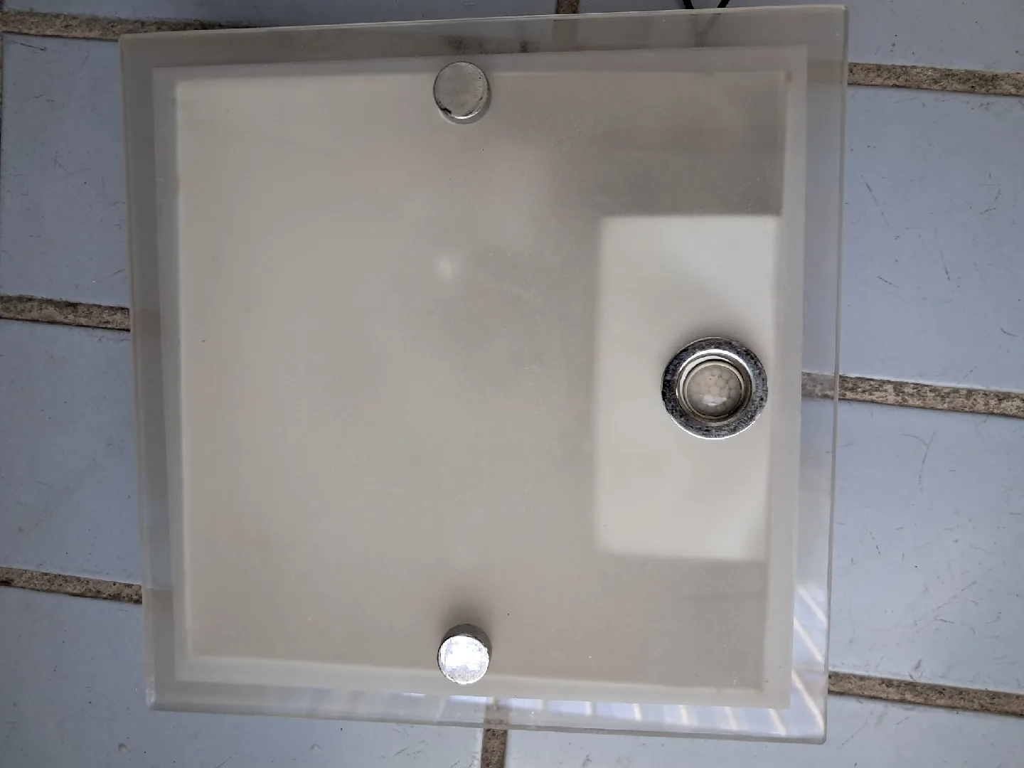 사각 유리 현관 센서등 중고