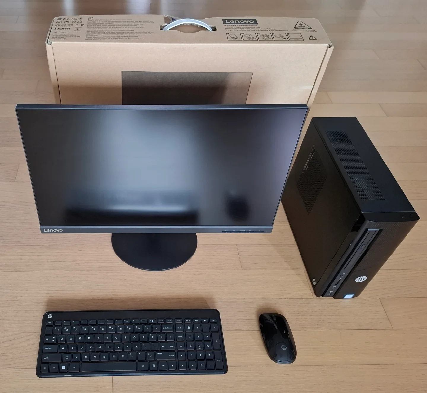 HP 데스크탑 세트