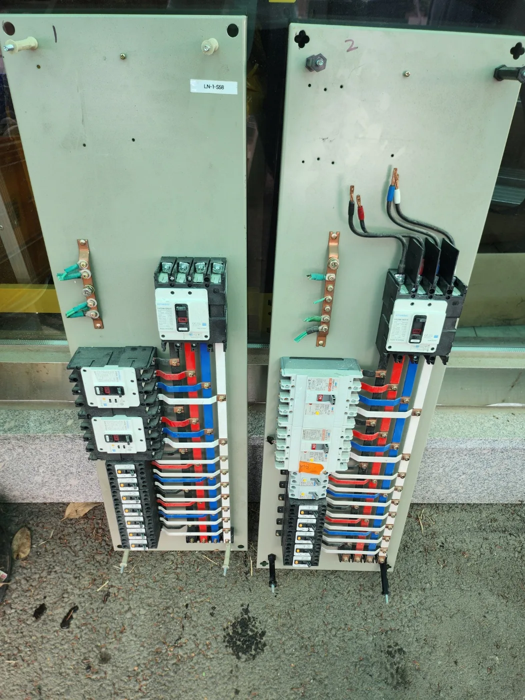 전기 분전함 배전함 배전판 세트 3상 4선식 중고입니다