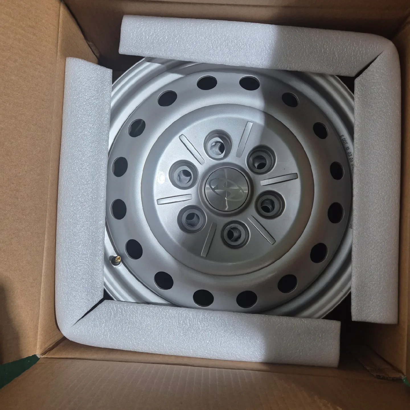 현대 순정 17인치 스틸 휠 중고