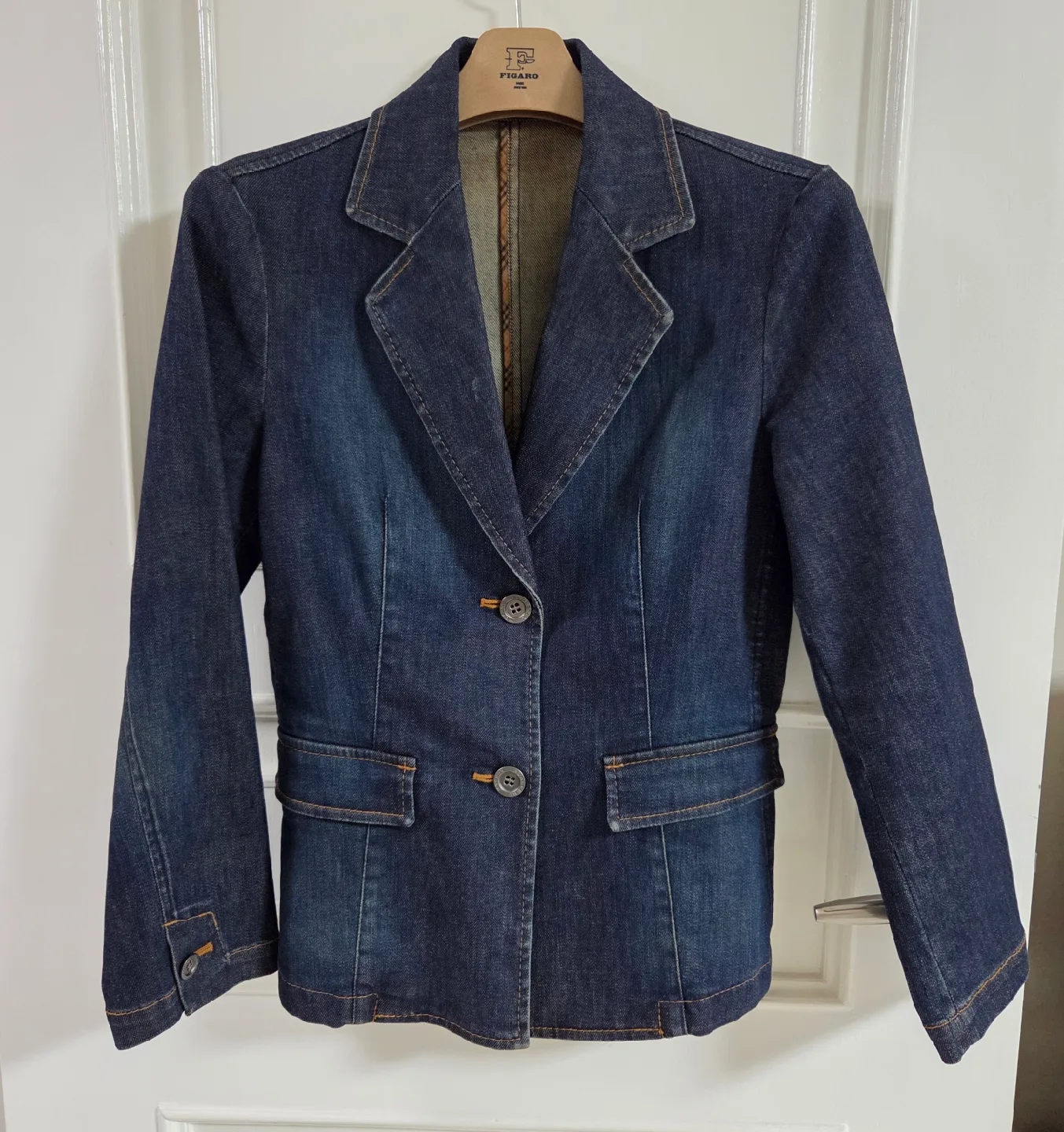 버버리 고급 데님 자켓