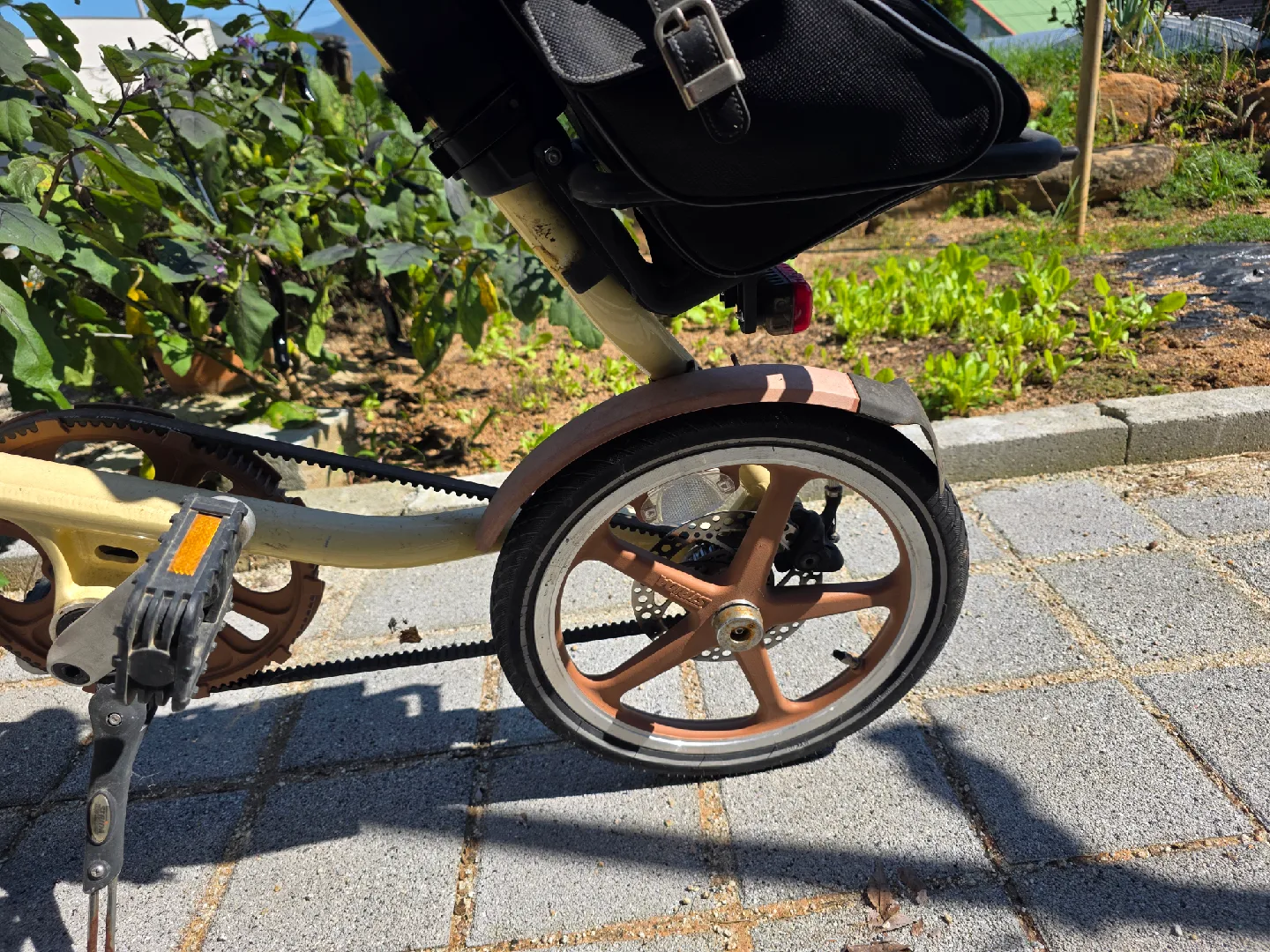 접이식 미니벨로 자전거 브라운