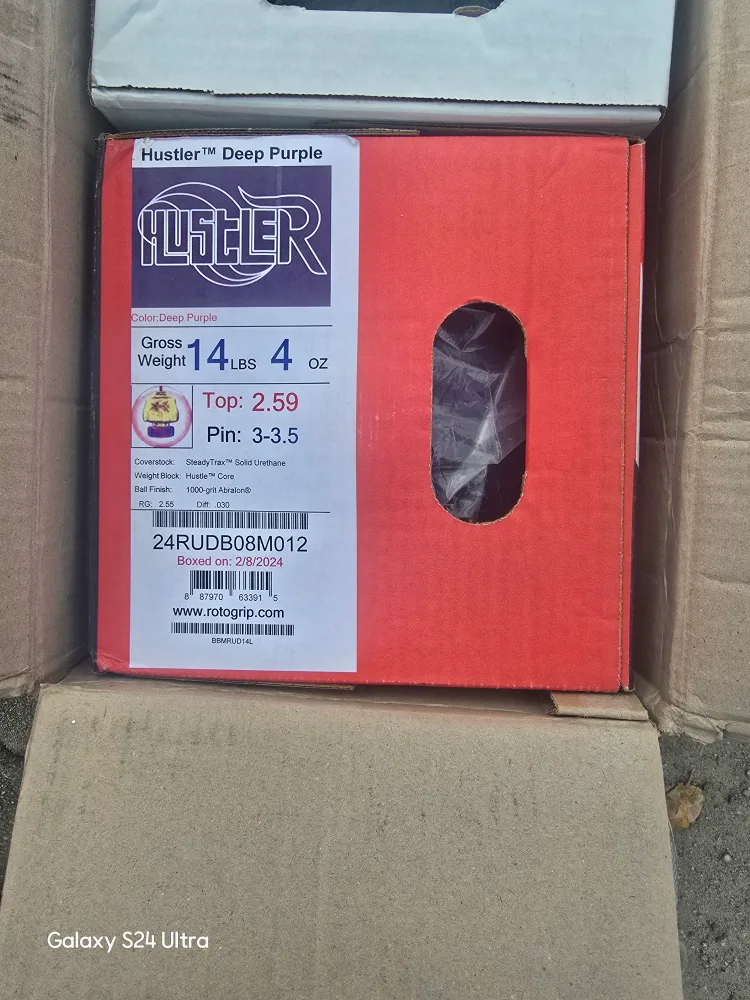 허슬러딥퍼플볼링공 14파운드팝니다(중고)