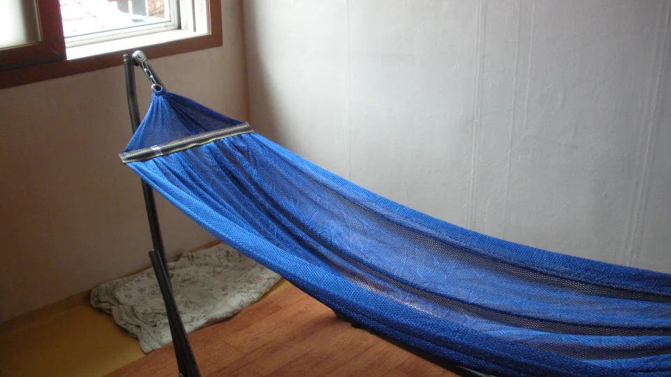 접이식 스탠드 해먹 (실내 실외 사용 가능)