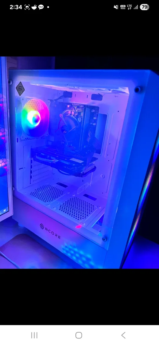 화이트 게이밍 PC 중고 본체 판매합니다