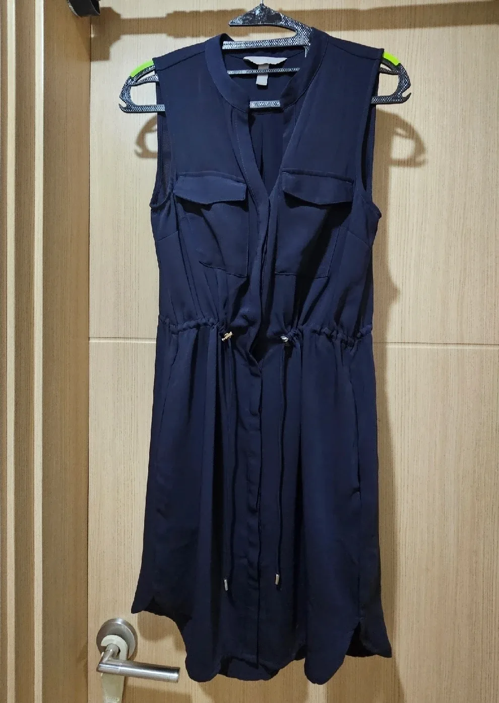 H&M 네이비 원피스형 셔츠(55~66)