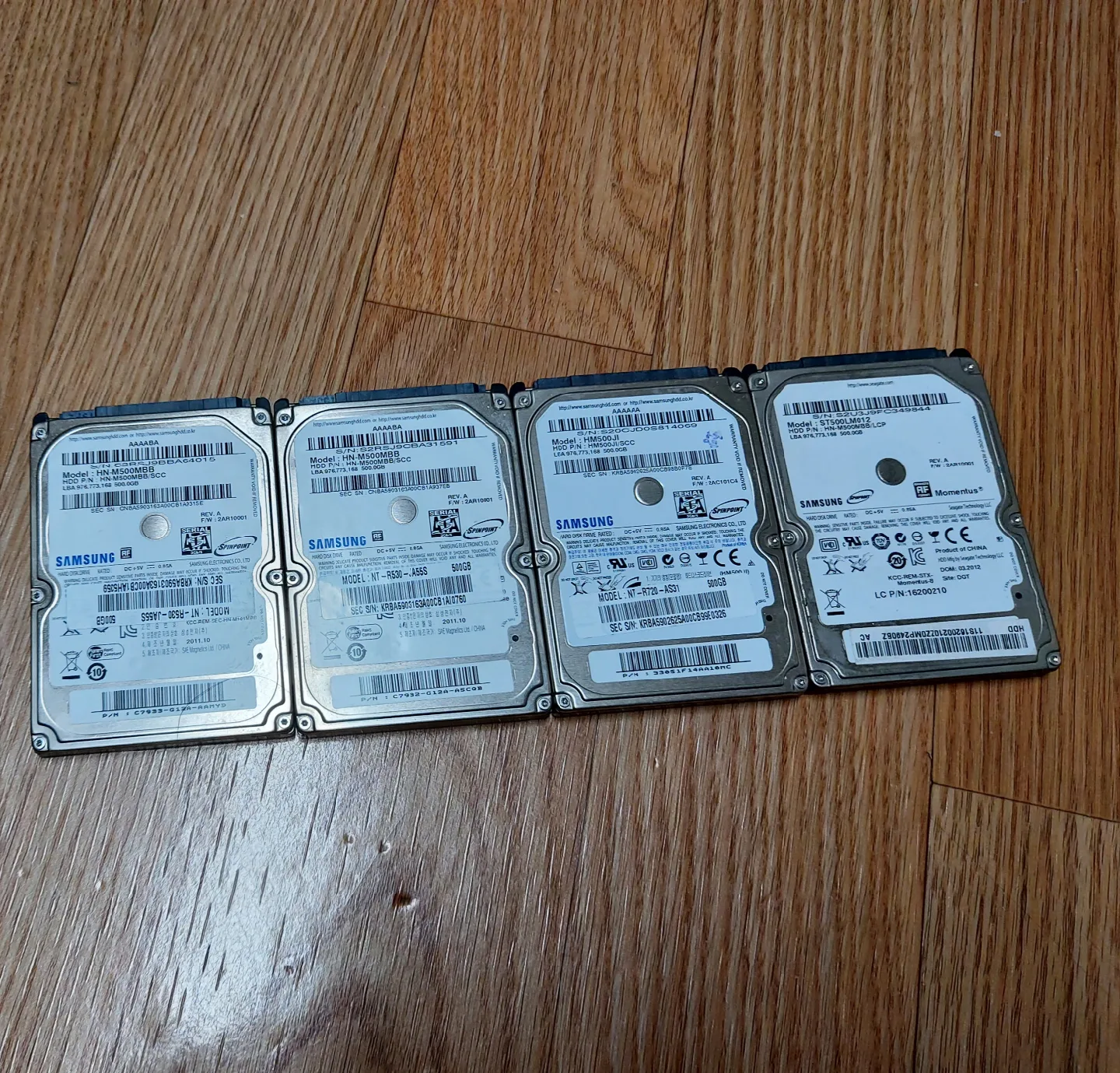 삼성 노트북 HDD 500GB 여러 개