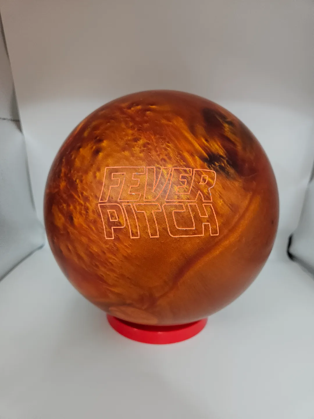(중고볼링공)스톰 피버피치 우레탄볼링공 15파운드
