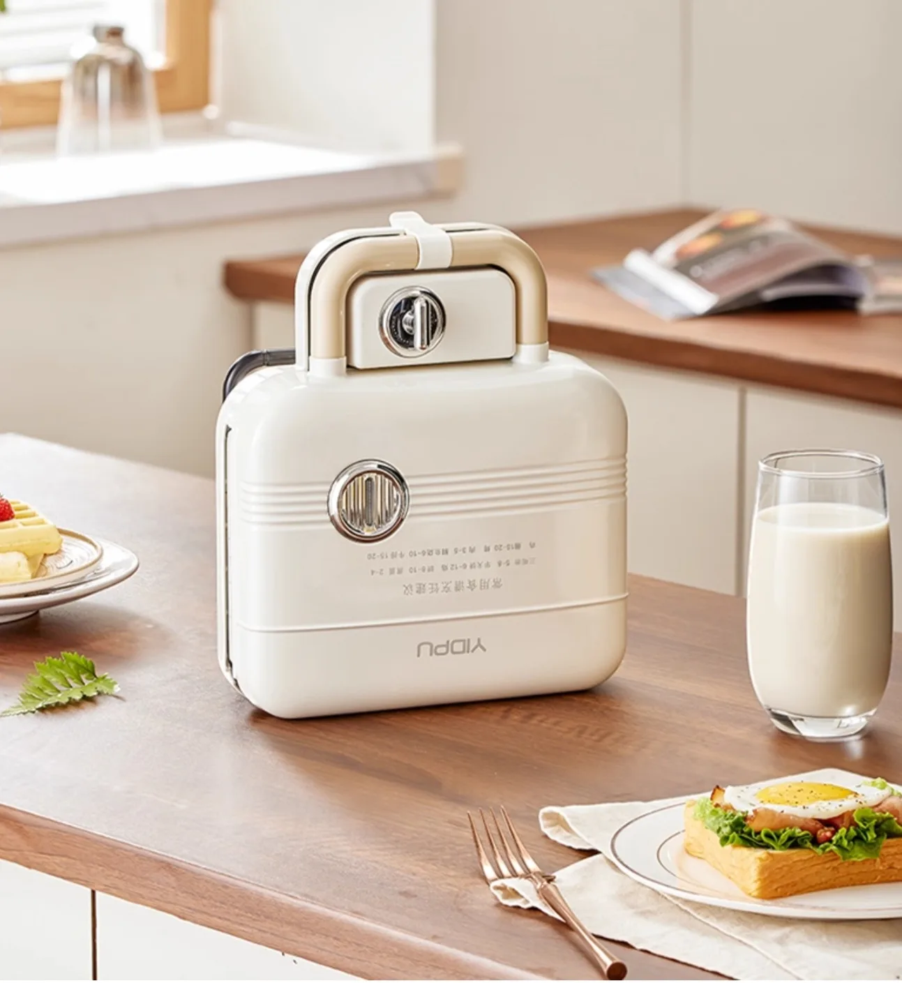 YIDPU 샌드위치 & 와플 메이커(한번 사용/새것 컨디션)