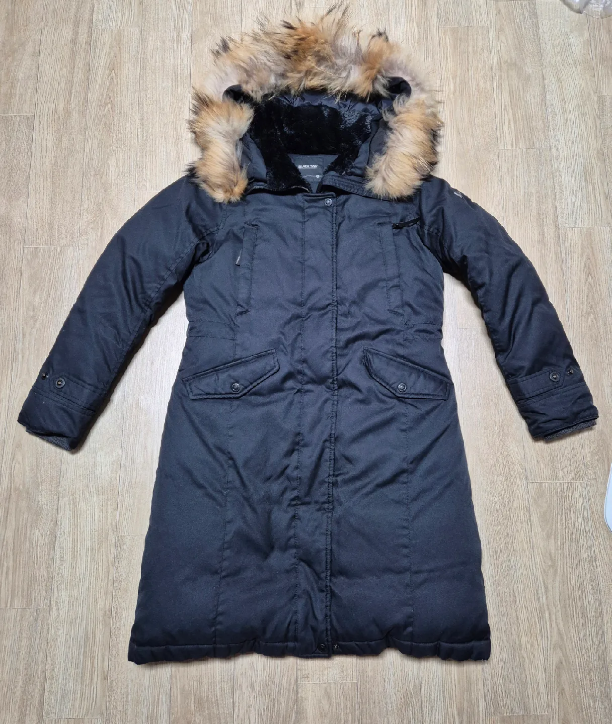 블랙야크 여성 롱패딩 블랙 90