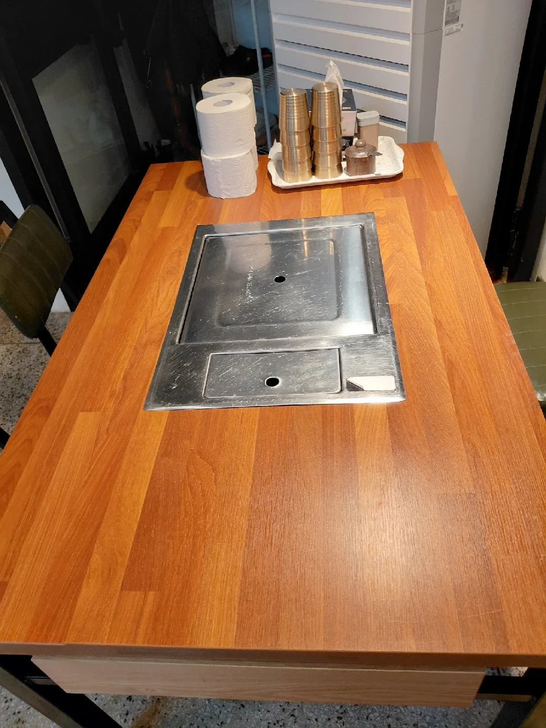 식당 테이블 버너 포함.의자 별도.