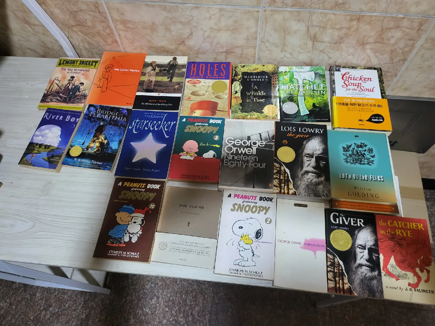 중고 서적 모음, 영어 원서 포함