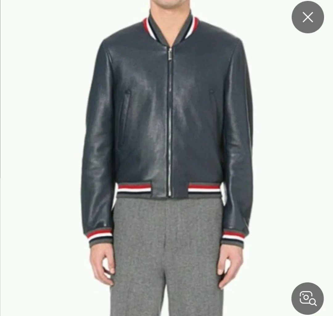 톰브라운 가죽 자켓 2