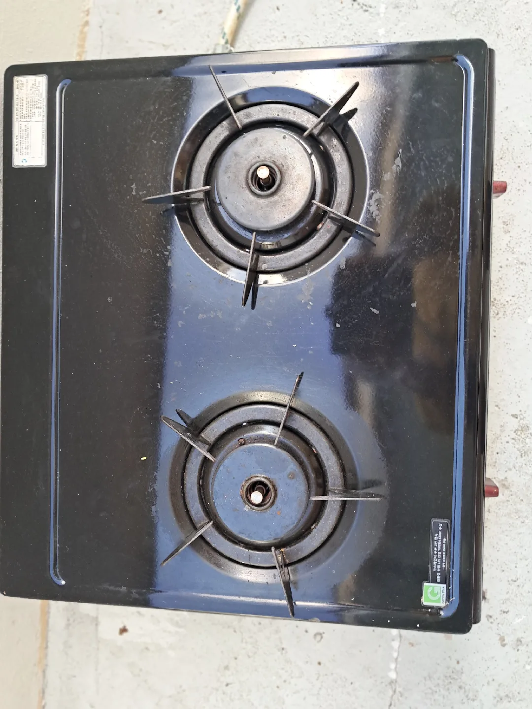 매직 2구 가스레인지  중고  상태는   좋아요