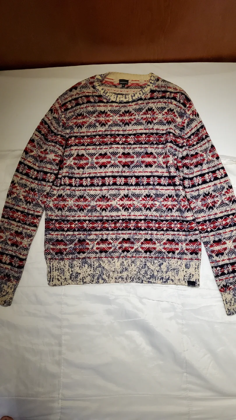 캘빈클라인 진 패턴 니트 XL