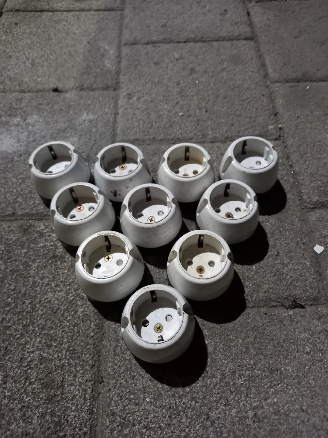 중고 원형 1구 콘센트 20개