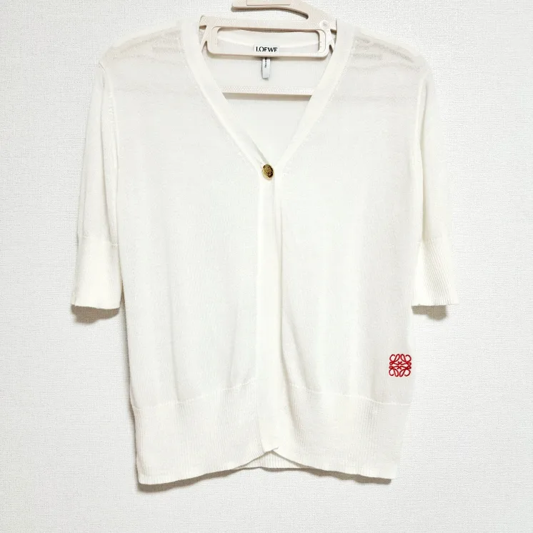 로에베 가디건 실크 텐셀 캐시미어 혼방 -55사이즈