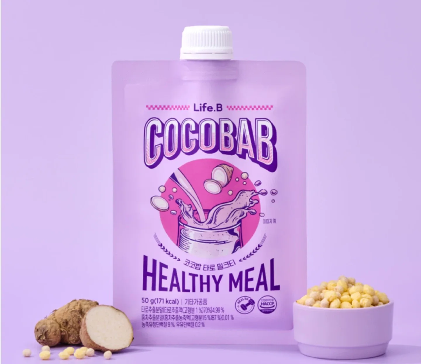 코코밥 단백질 쉐이크 타로 밀크티