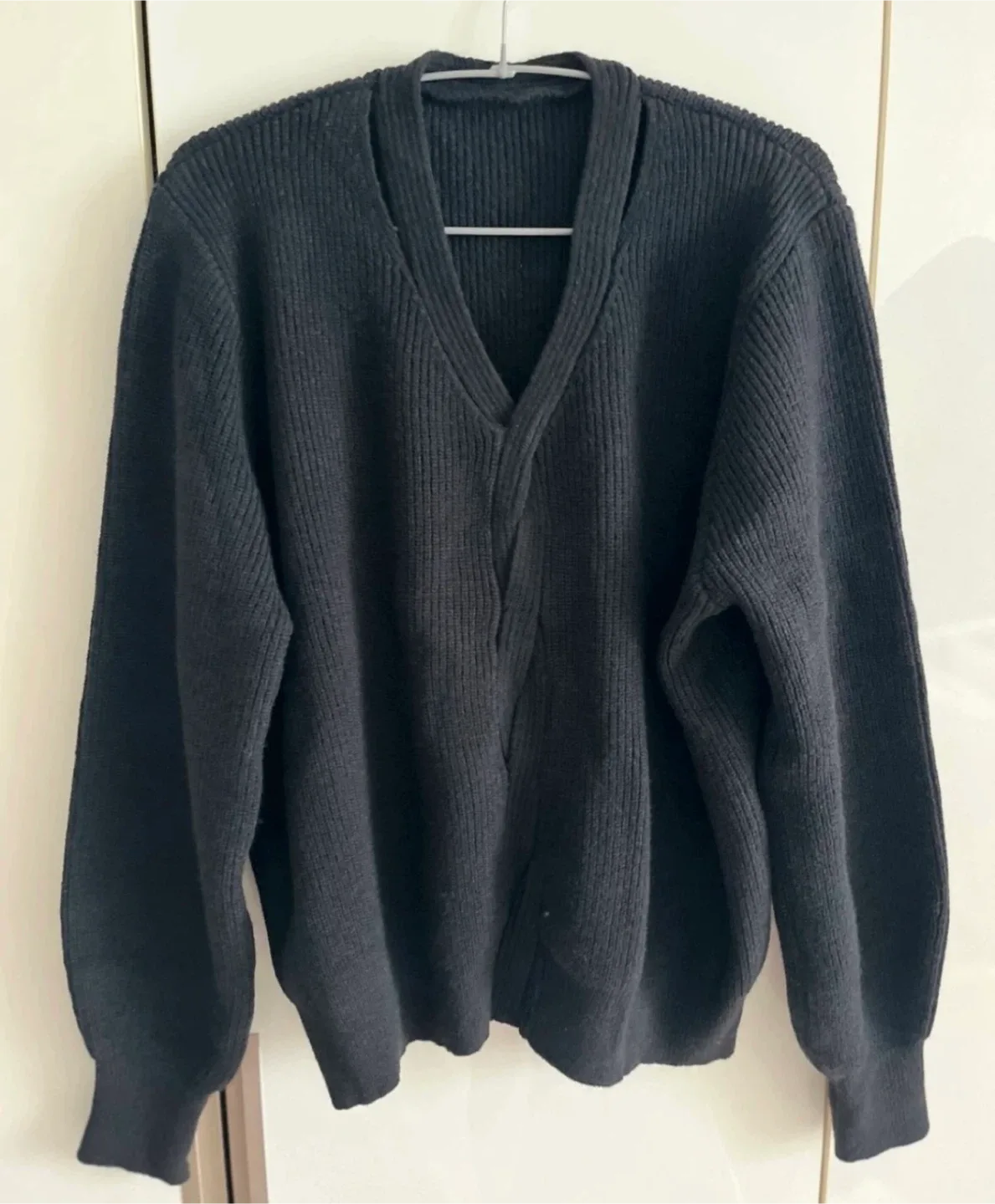 블랙 꽈배기 니트 (새상품)