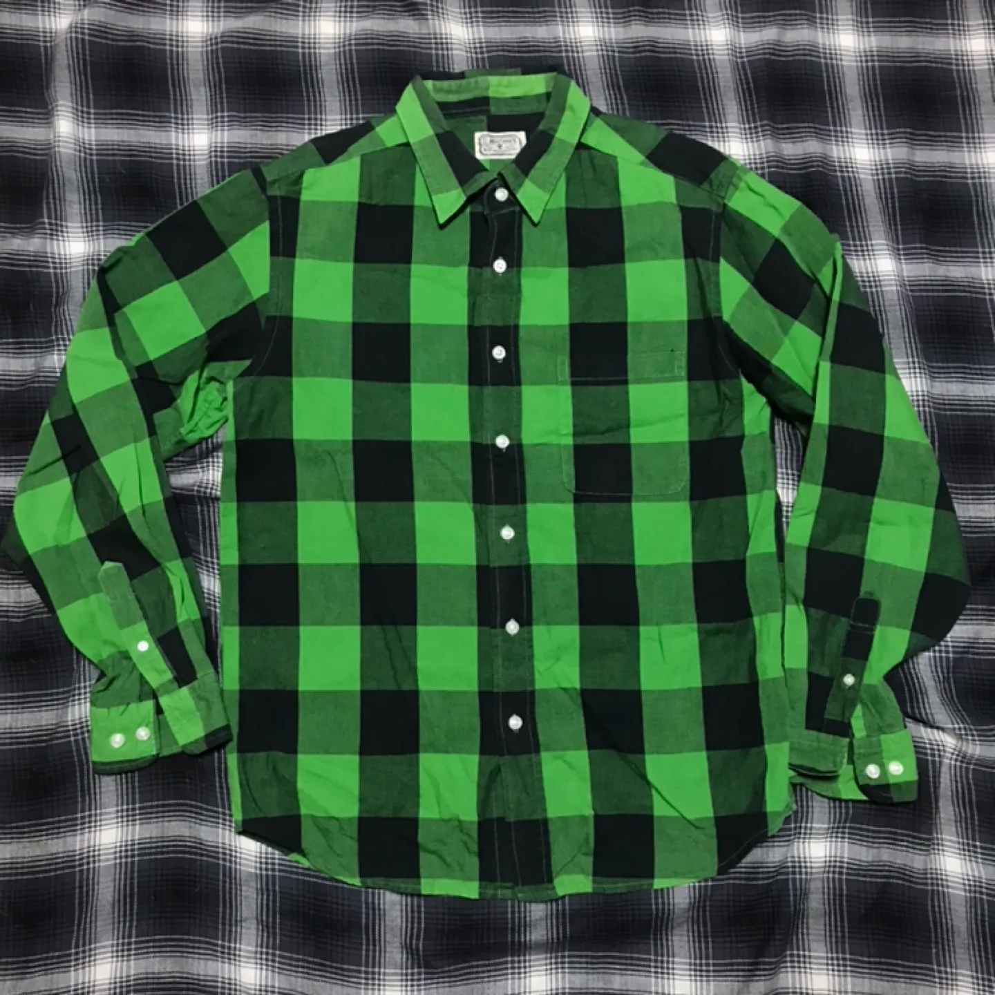 재팬 버팔로 그린체크 셔츠 극미중고 기무라 타쿠야st