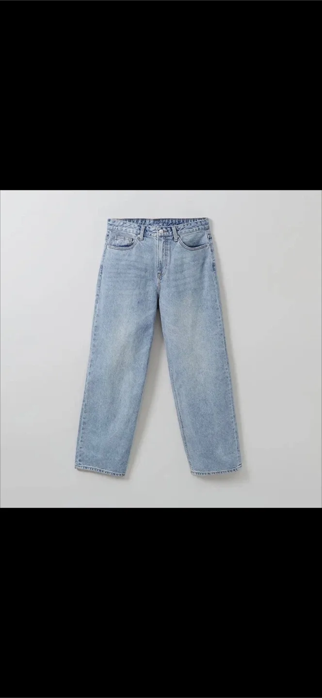 스파오 데일리지 와이드 진 라이트인디고 바지 74