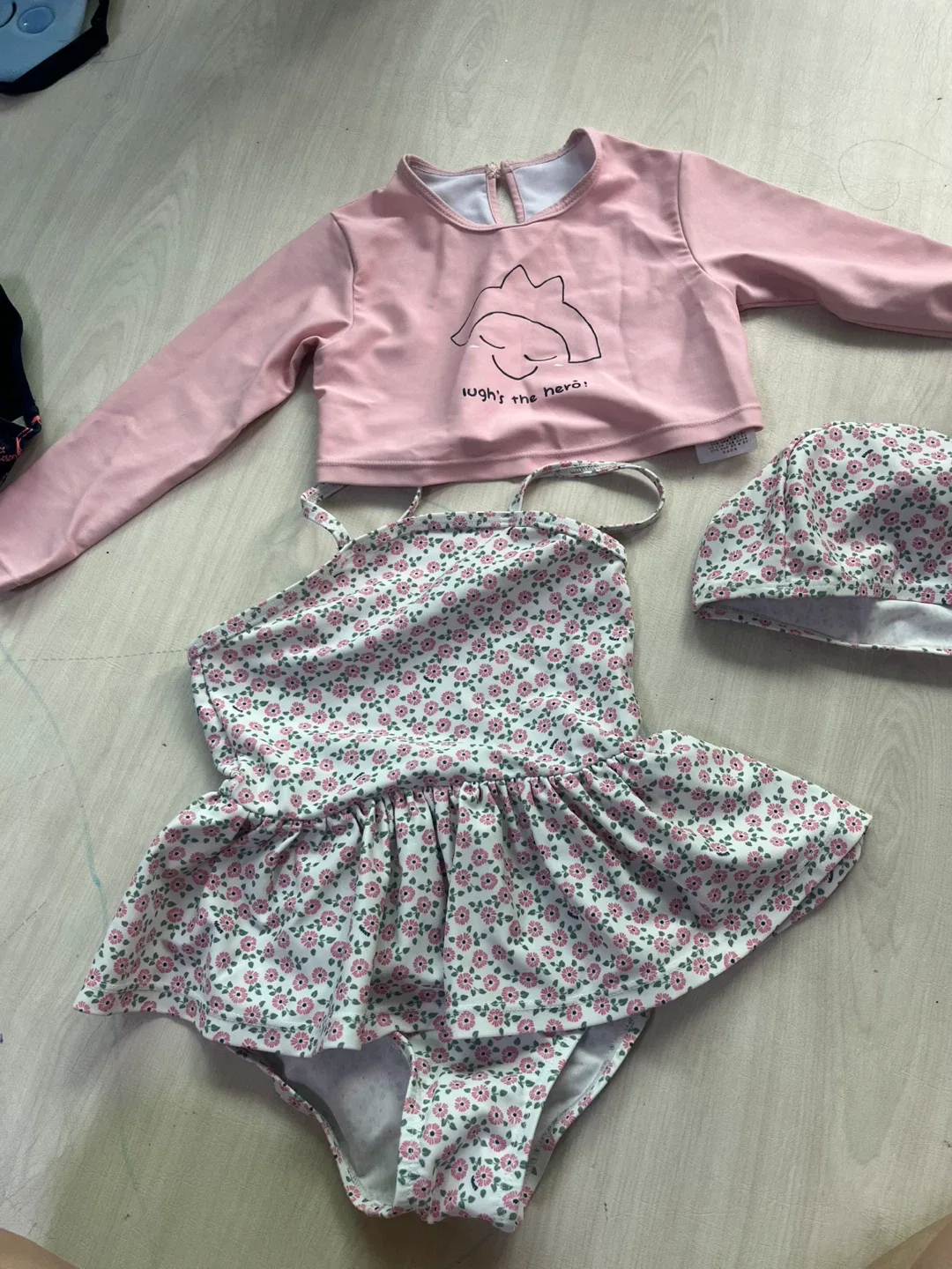 여아 수영복 세트 (4-5세)