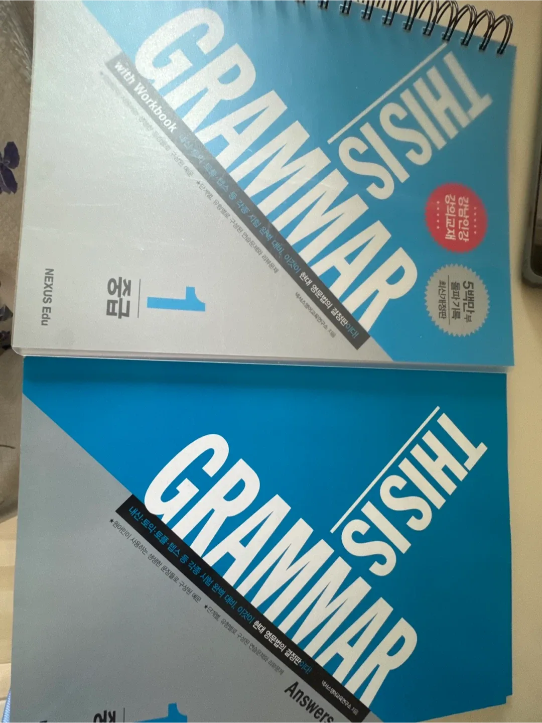 중고등학교 문법 책 급처