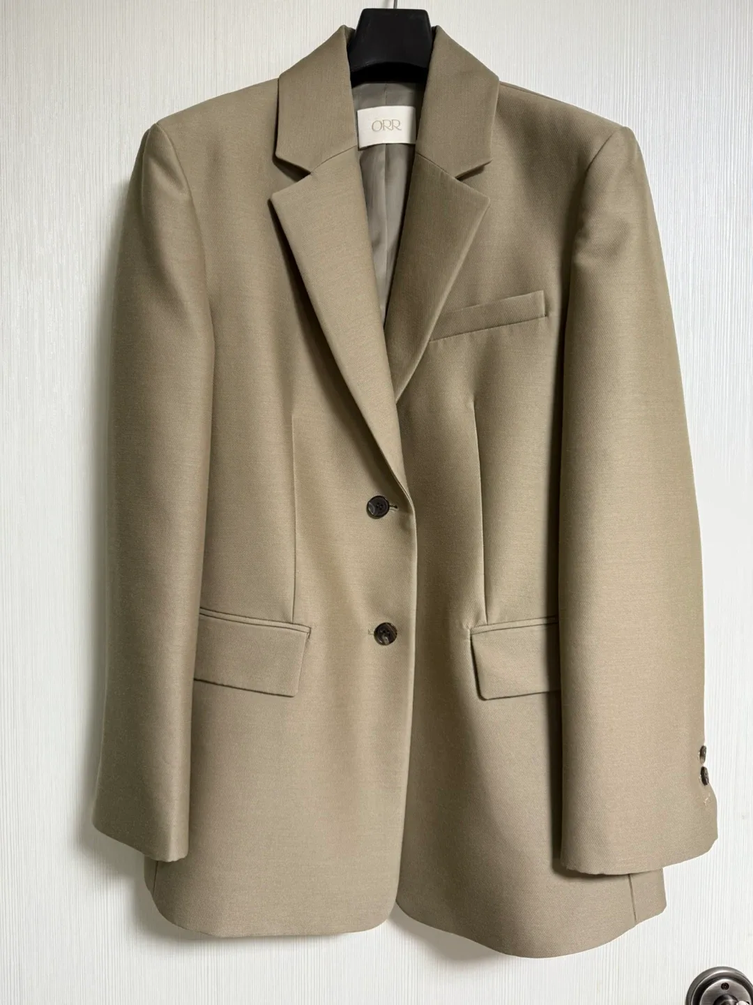 [새상품] 오르 ORR 울실크자켓 베이지 xs