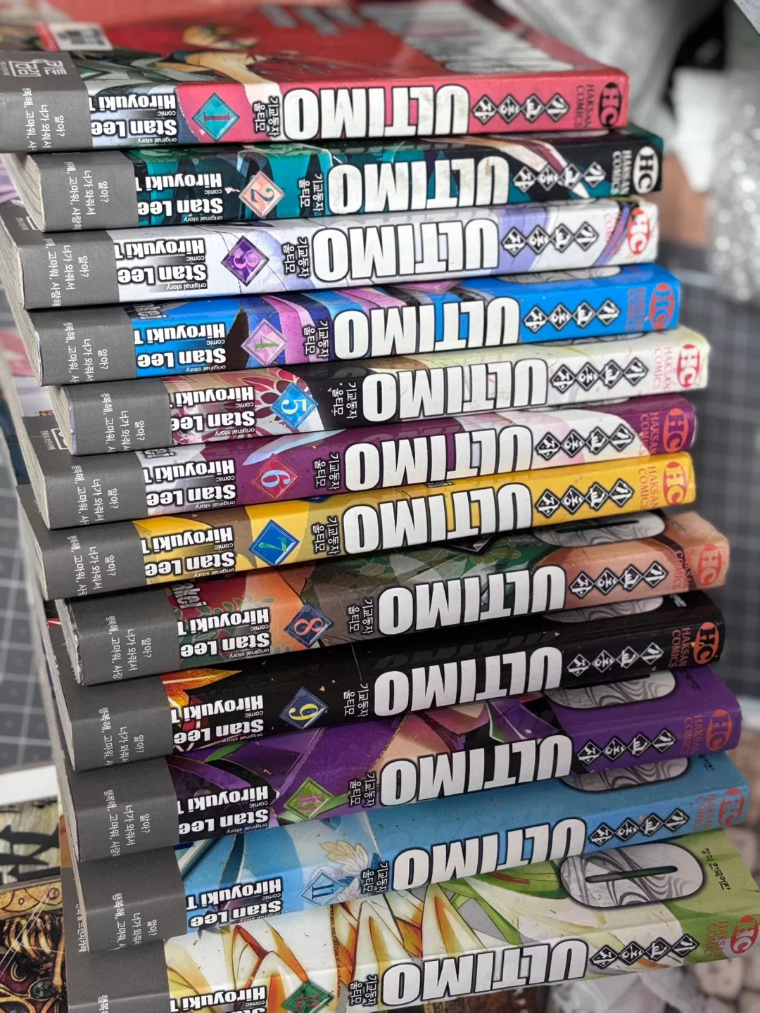 기교동자 울티모 만화책 1-12권 중고 세트