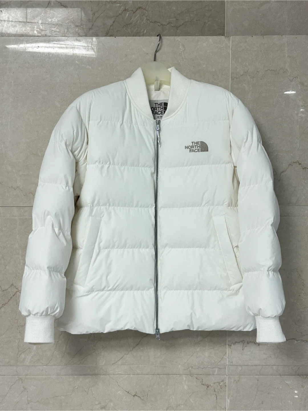 노스페이스 숏패딩 아이보리 M (95)