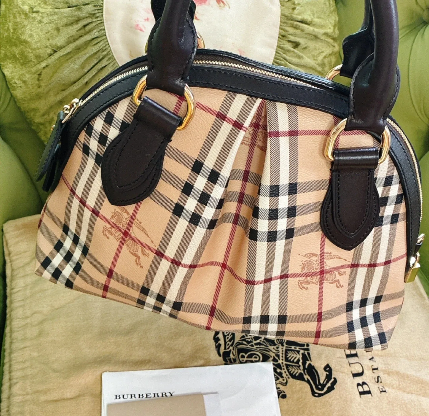 버버리 노바체크 토트백 핸드백 롯데면세 구매 정품!! Burberry