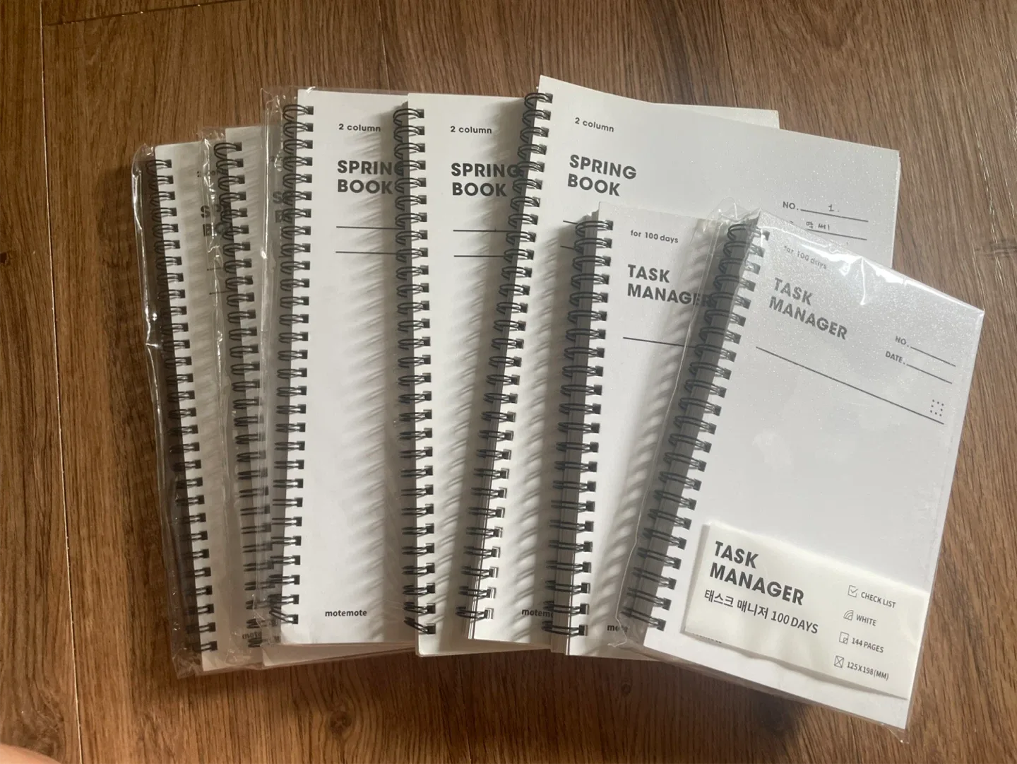 모트모트 스프링북/태스크매니저 새상품&중고 일괄판매