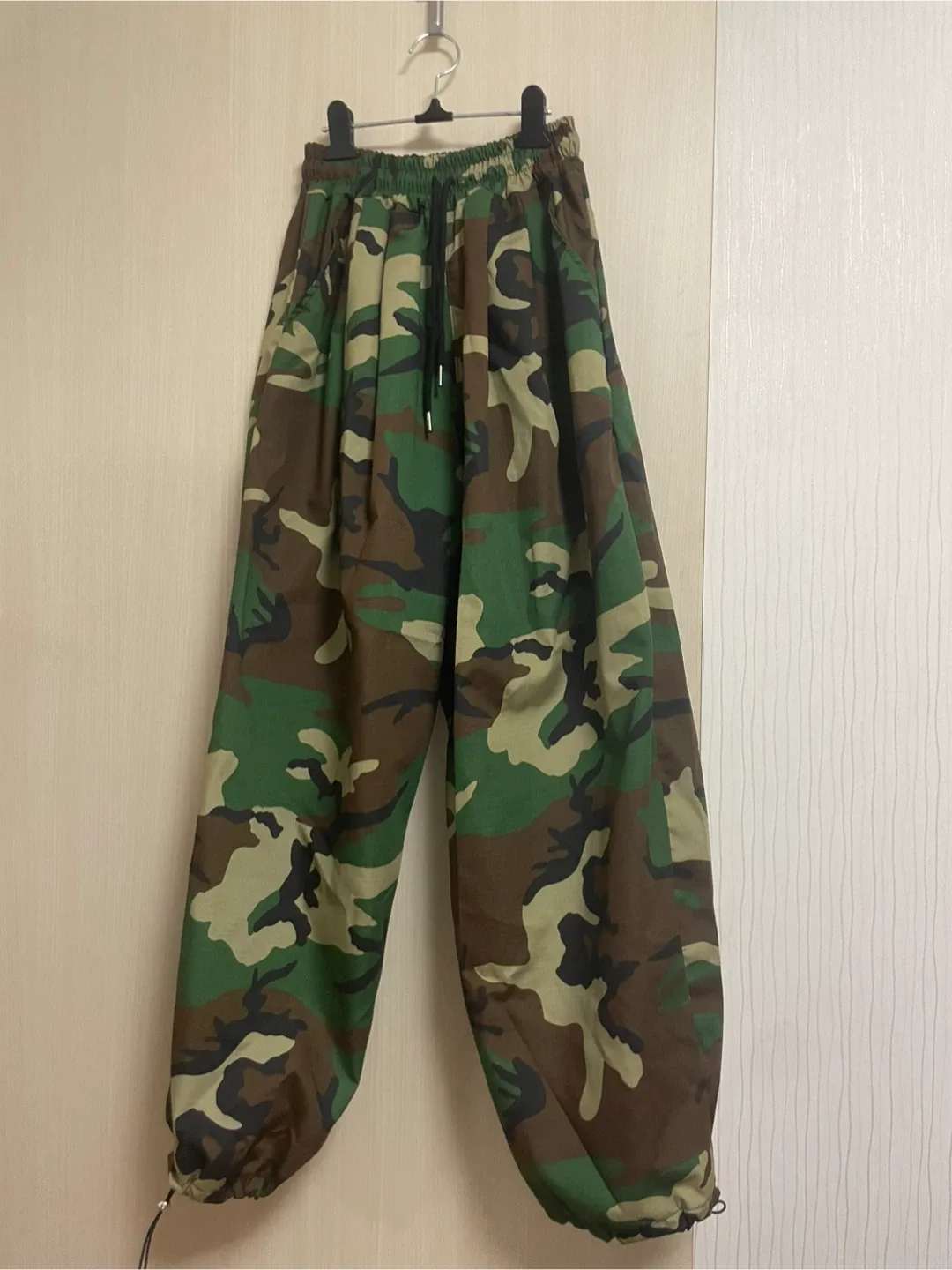 카모 밀리터리 조거 와이드 팬츠 FREE