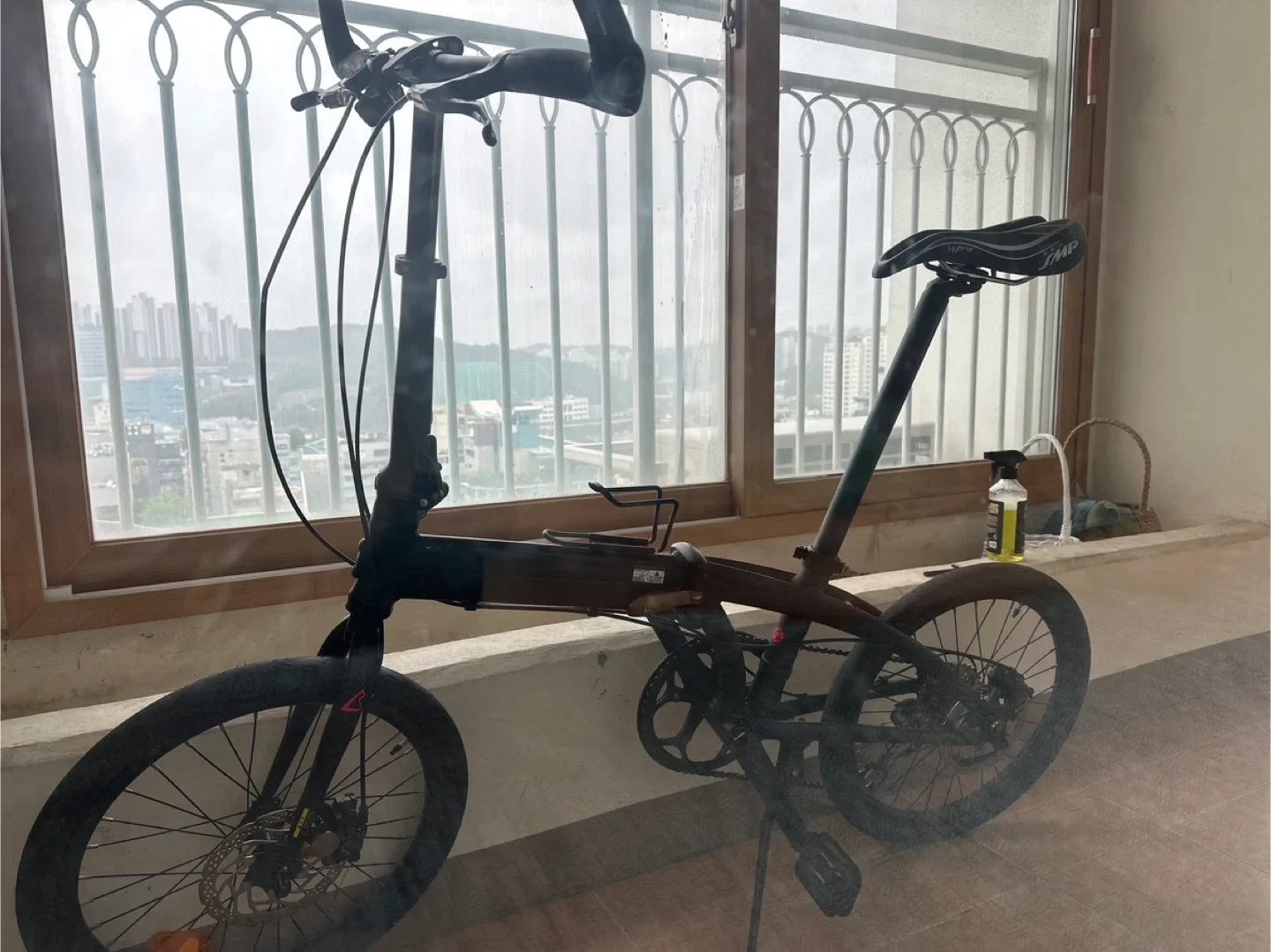 중고 접이식 디스크 자전거