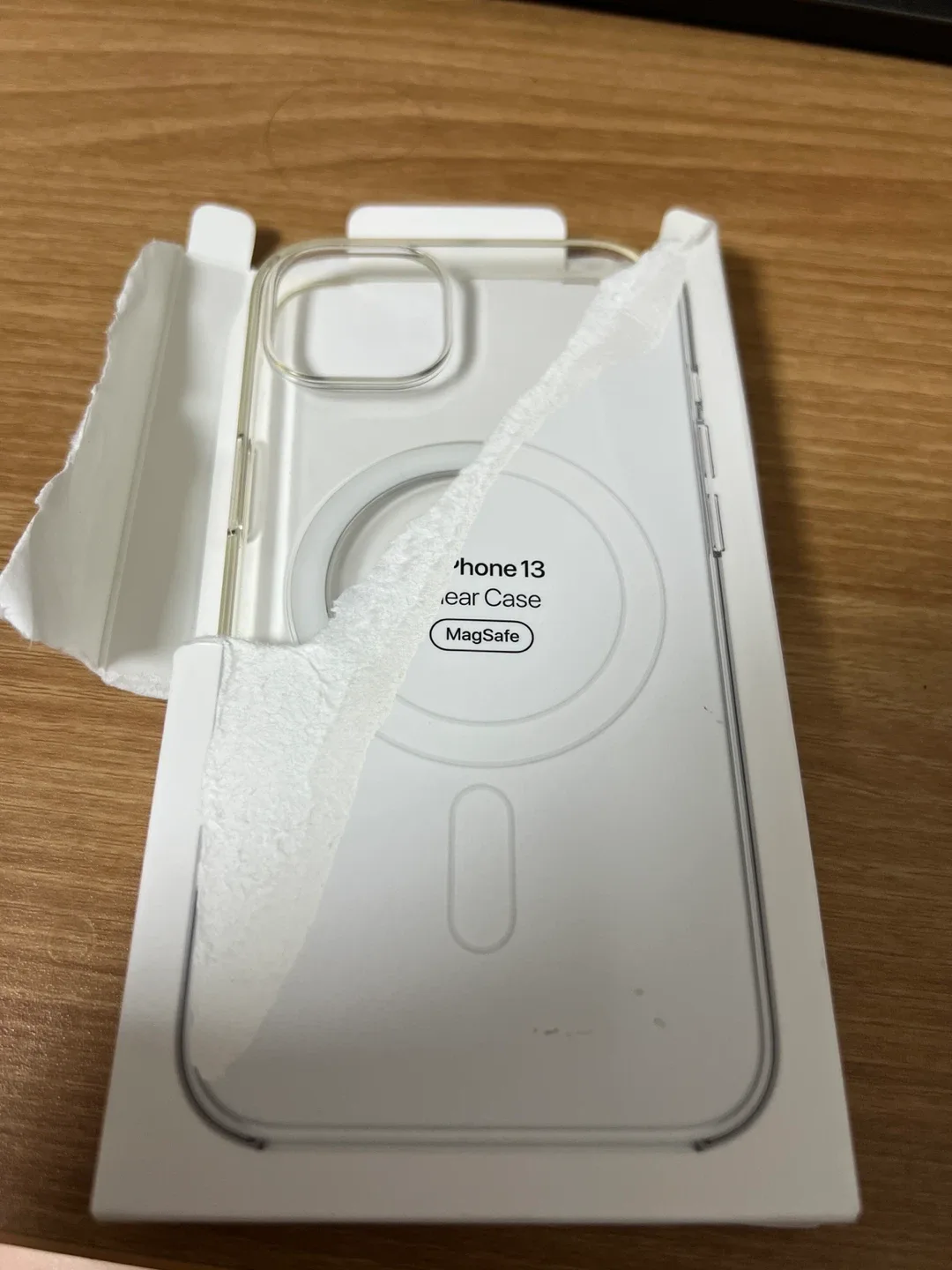 중고) 아이폰 13 정품 투명 MagSafe 케이스