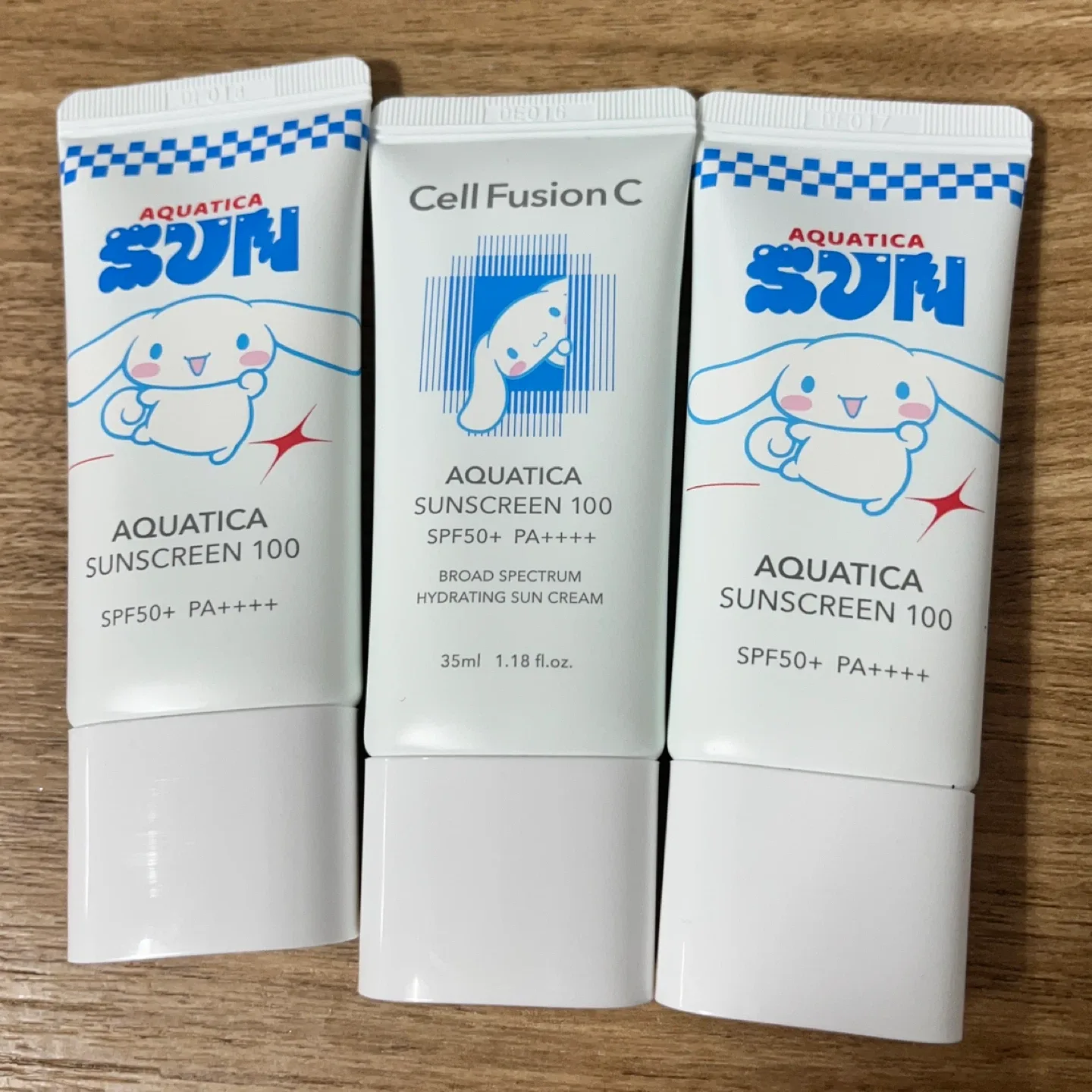 셀퓨전씨 아쿠아티카 썬스크린 100 선크림썬크림 35ml 3개 일괄