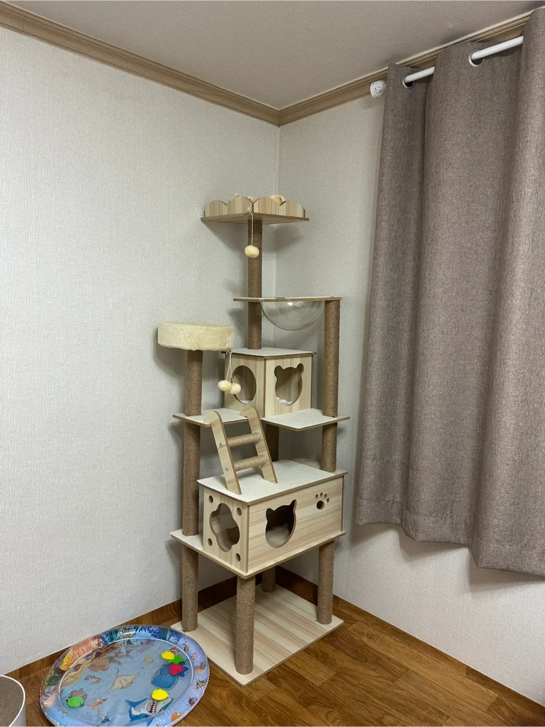 고양이 원목캣타워