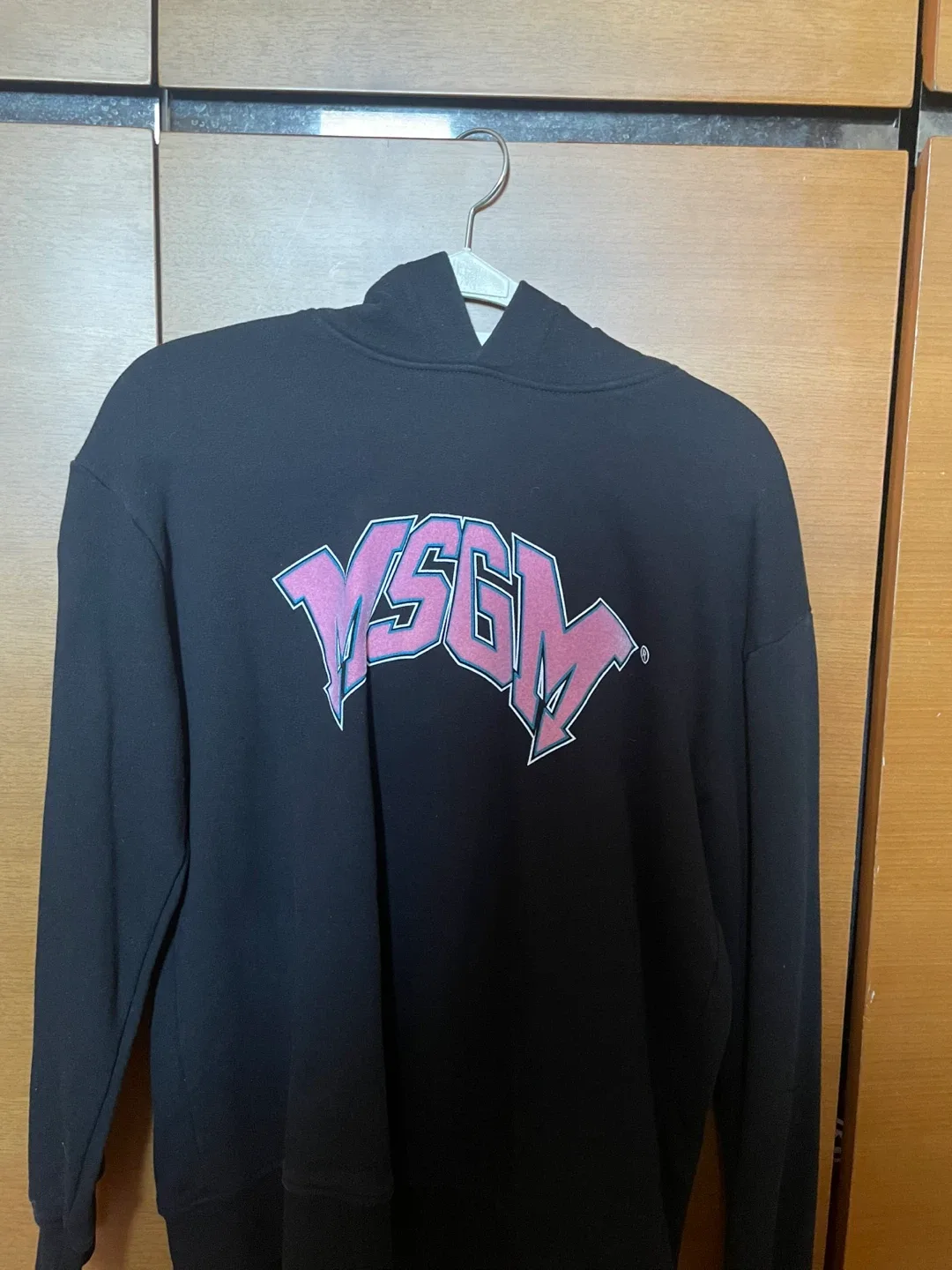 MSGM 블랙 후드티