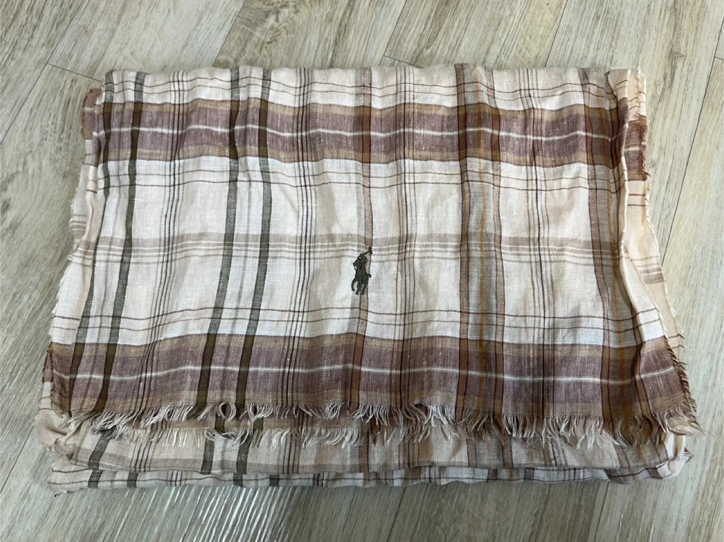 폴로 랄프로렌 린넨 100% 이탈리아 머플러